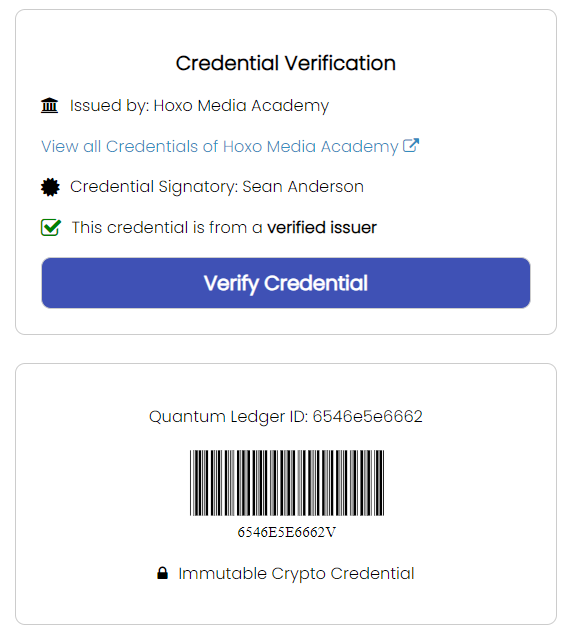 Credential Verification